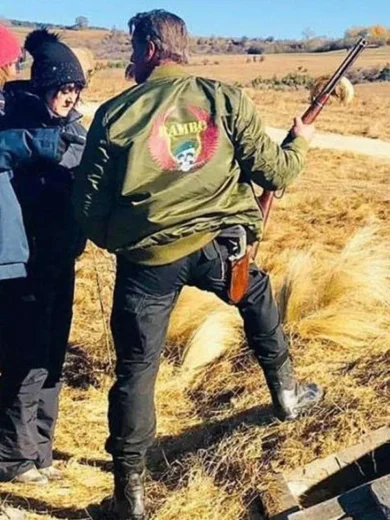 Rambo 5 Last Blood Sylvester Stallone Satin Jacket