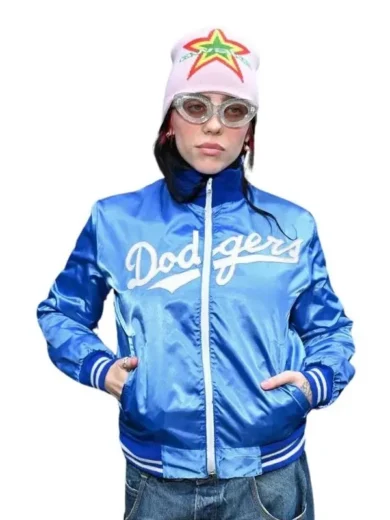 Billie Eilish Dodgers Varsity Jacket