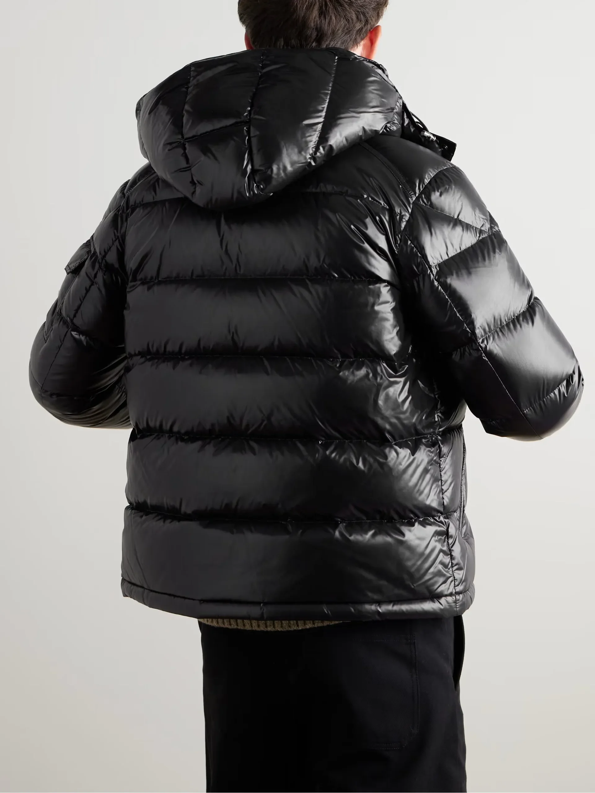 Moncler Maya Quilted Shell Hooded Down Jacket