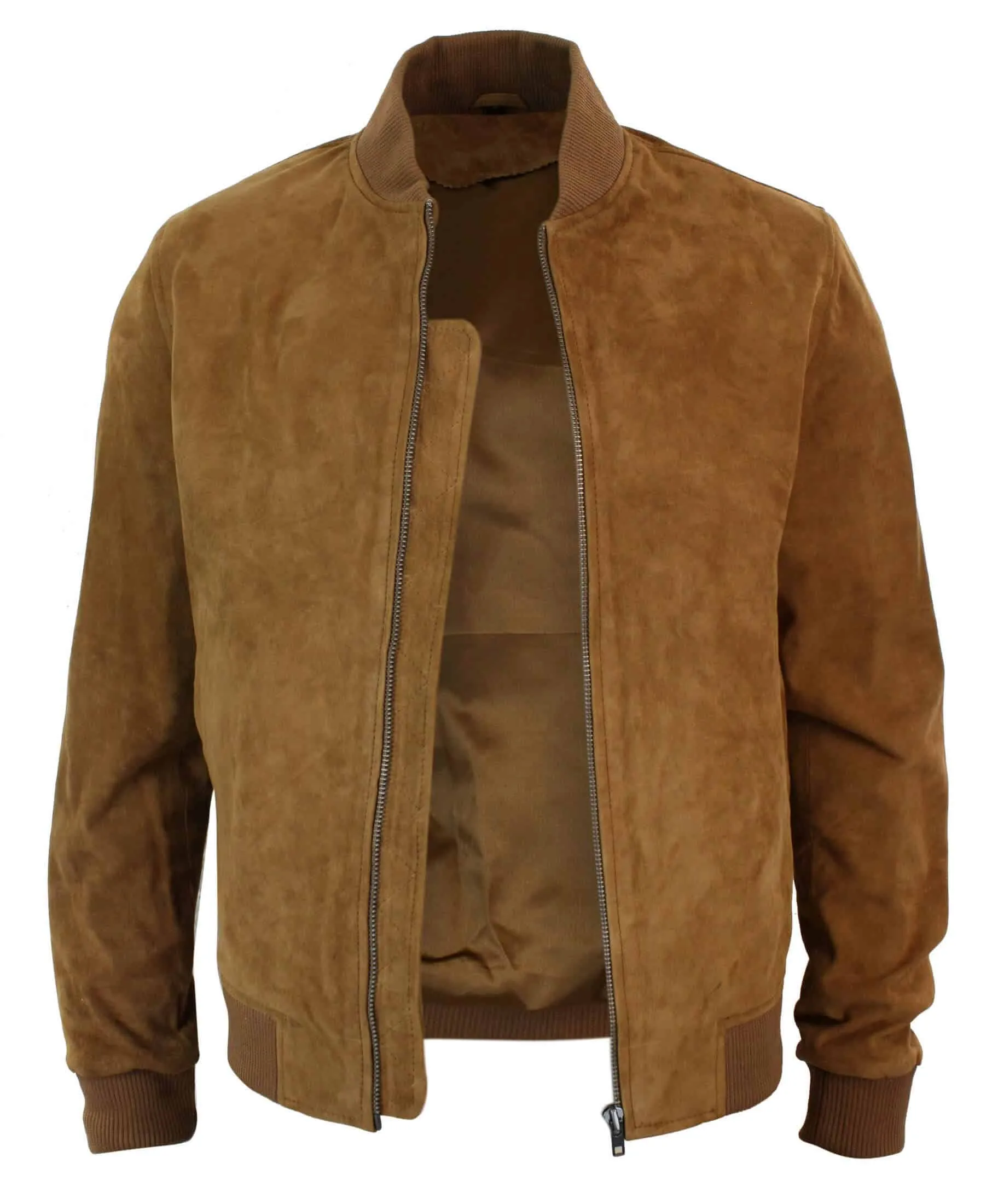Mens Brown Classic Suede Leather Blazer
