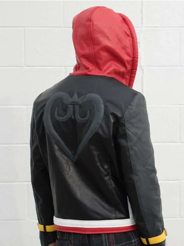Men’s Sora Kingdom Hearts Biker Leather Jacket