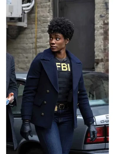 FBI S05 Katherine Renee Kane Blue Peacoat