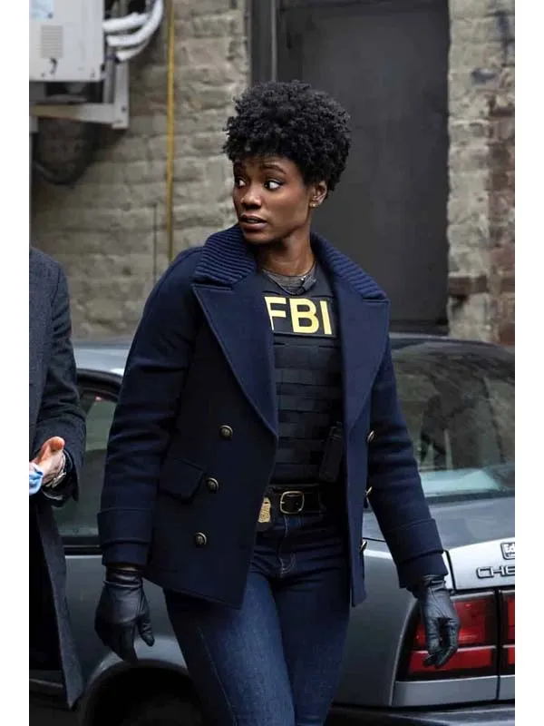 FBI S05 Katherine Renee Kane Blue Peacoat