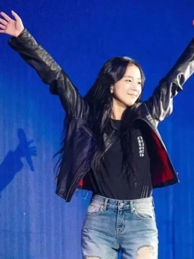 Blackpink Concert Kim Jisoo Leather Jacket