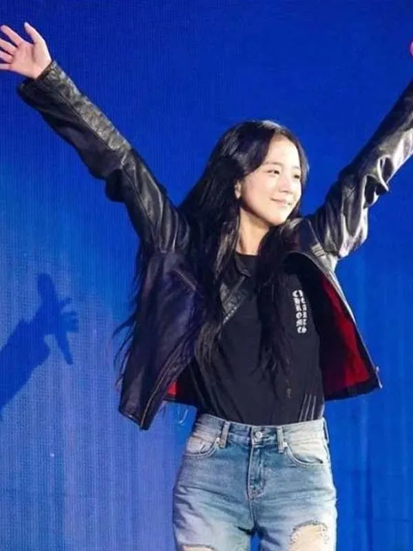 Blackpink Concert Kim Jisoo Leather Jacket