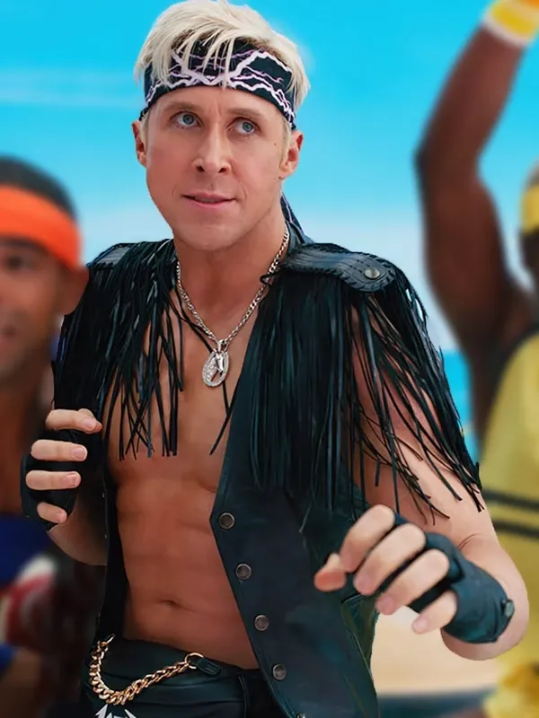 Barbie 2023 Ryan Gosling Leather Vest
