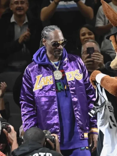 Snoop Dogg Los Angeles Lakers Purple Jacket