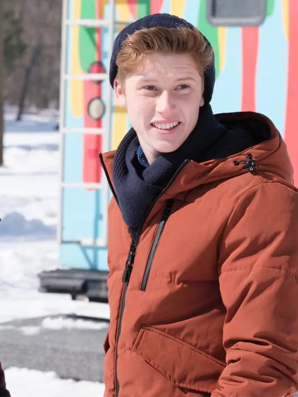 Snow Day Hal Brandston Orange Puffer Jacket