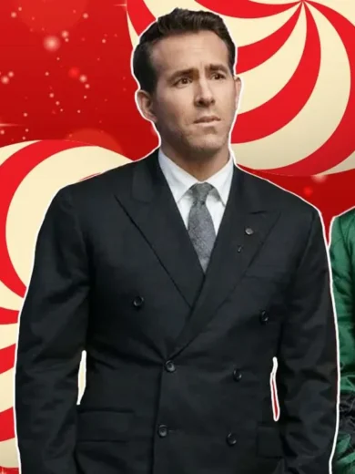 Spirited Ryan Reynolds Black Blazer
