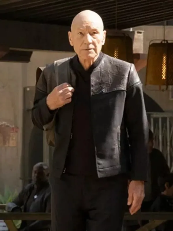 Star Trek Picard Patrick Stewart Black Jacket