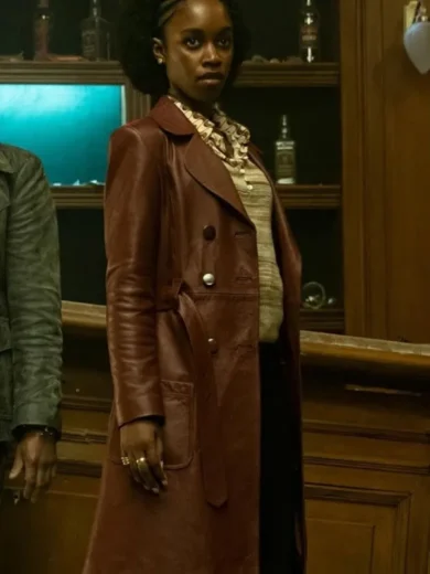 The Continental From the World of John Wick Jessica Allain Leather Coat