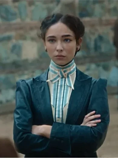 The Law According to Lidia Poet Leather Coat