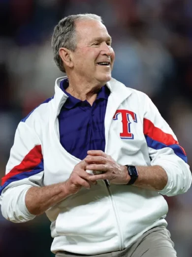 World Series Texas Rangers George W Bush Jacket