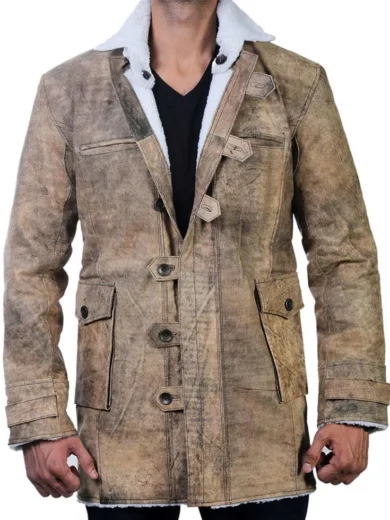 The Dark Knight Rises Bane Shearling Coat