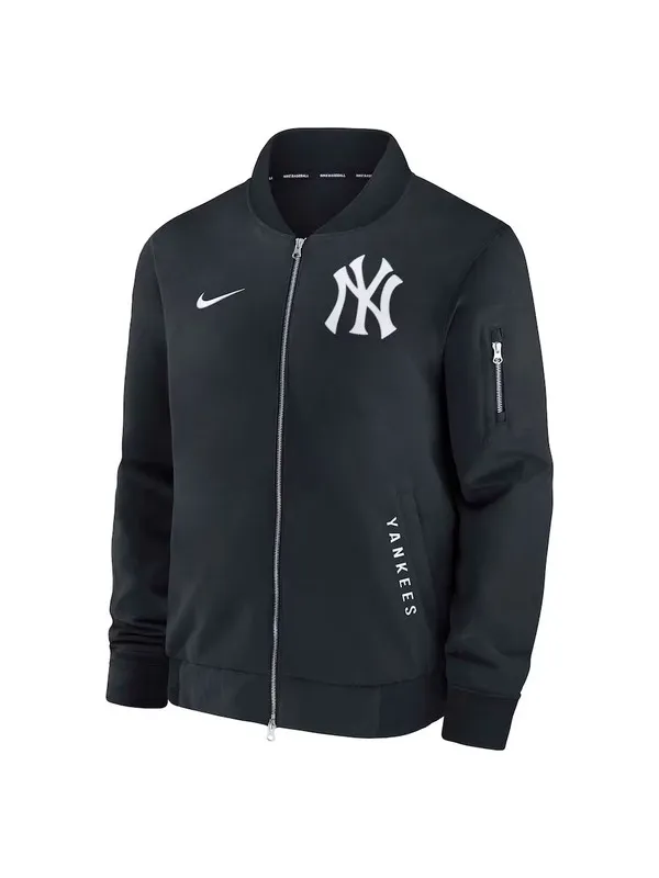 Men’s New York Navy Full-Zip Bomber Jacket