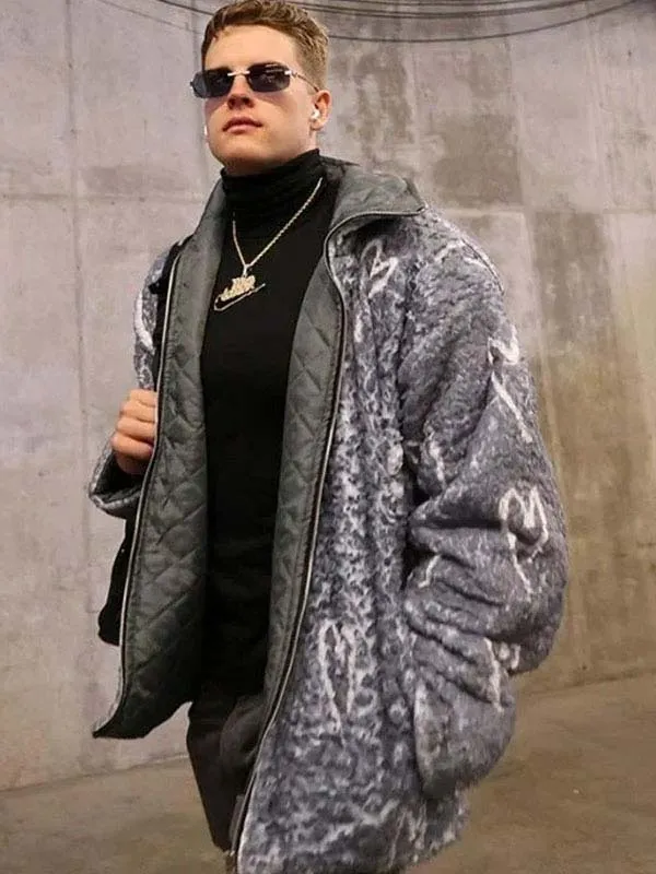 Joe Burrow NFL Sherpa Heart Jacket