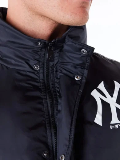New York Yankees MLB Black Nylon Puffer Jacket
