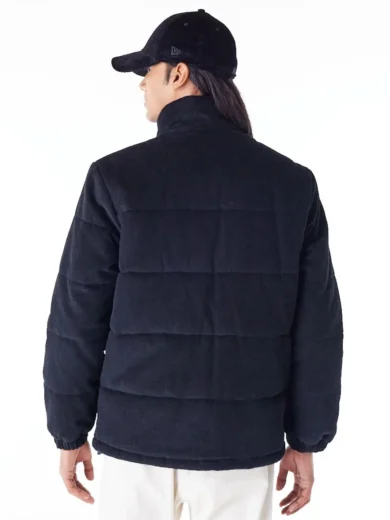 New York Yankees MLB Black Cord Puffer Jacket