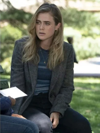 Manifest S04 Michaela Stone Grey Coat