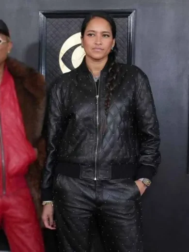 Grammys 2023 Helen Lasichanh Leather Jacket