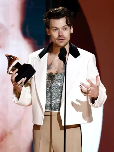 Grammys 2023 Harry Styles White Blazer