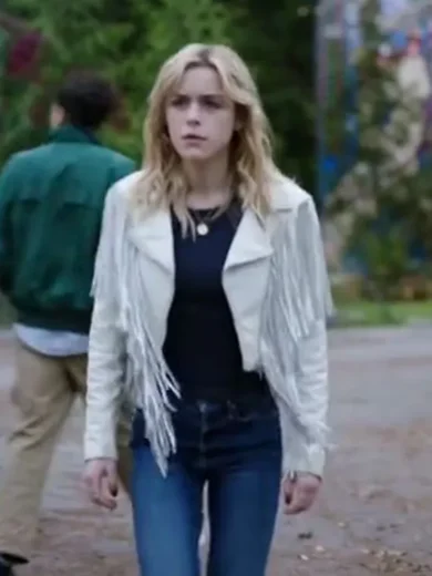 Totally Killer Kiernan Shipka Fringe Jacket