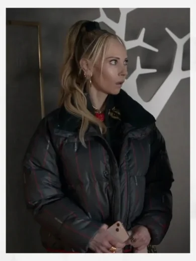 Ted Lasso S03 Juno Temple Black Puffer Jacket