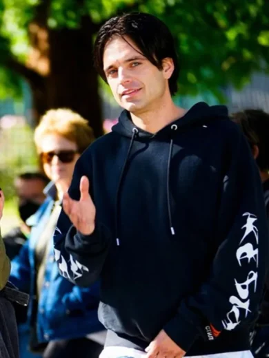 Sharper Sebastian Stan Black Hoodie