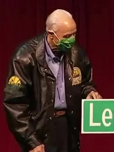 Lenny Wilkens Black Leather Jacket