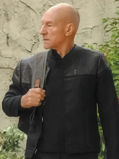 Star Trek Picard Patrick Stewart Black Jacket