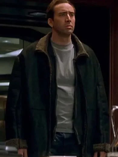 The Family Man Nicolas Cage Shearling Jacket
