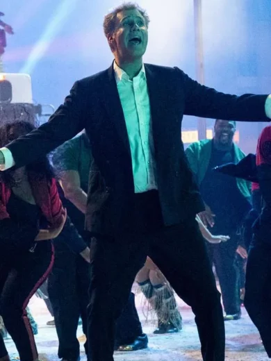 Spirited Will Ferrell Black Blazer