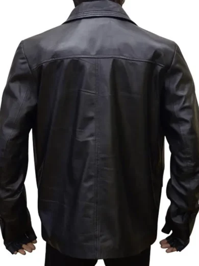 Rocky Balboa Film Sylvester Stallone Black Leather Coat