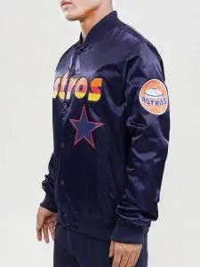 Astros Big Logo Satin Jacket