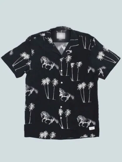 Outer Banks Horse And Palm Print Shirt