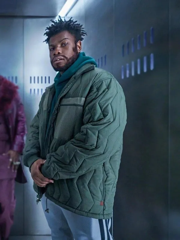 They Cloned Tyrone Fontaine Green Jacket