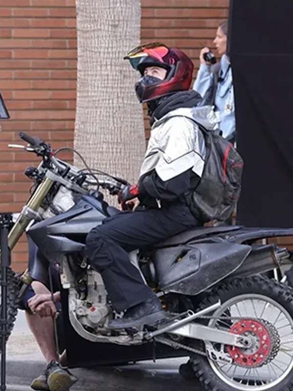 Crime 101 Barry Keoghan Grey & Black Parachute Jacket