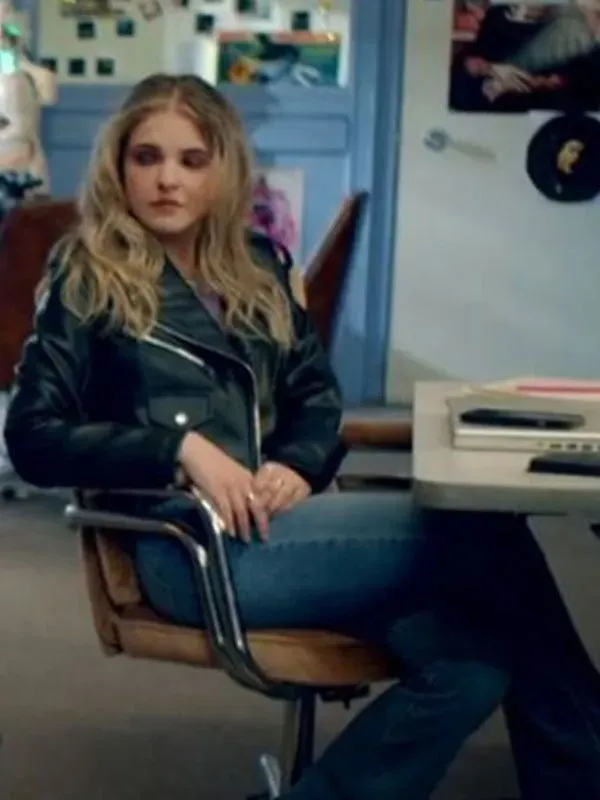 Elevator Game Madison MacIsaac Leather Jacket