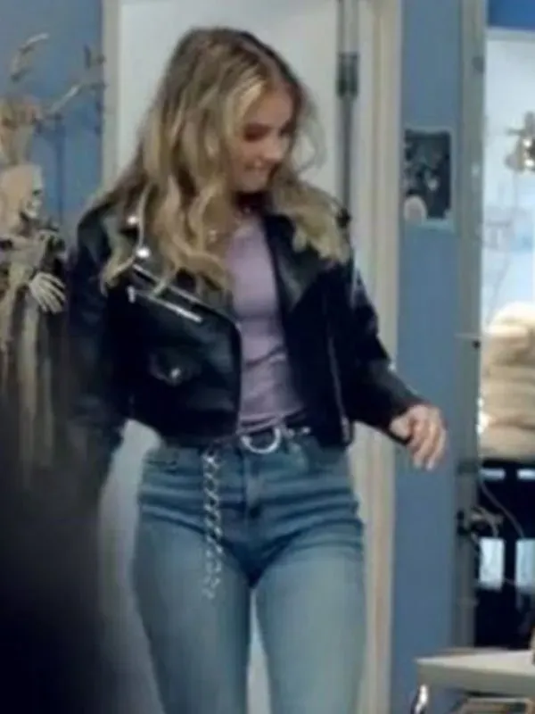 Elevator Game Madison MacIsaac Leather Jacket