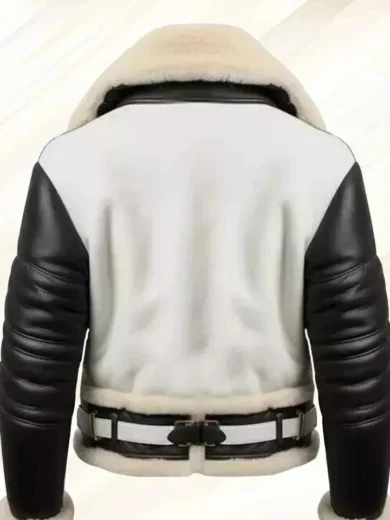 Men's RAF B3 Bomber Aviator Jacket Shearling Sheepskin Leather Pilot Coat