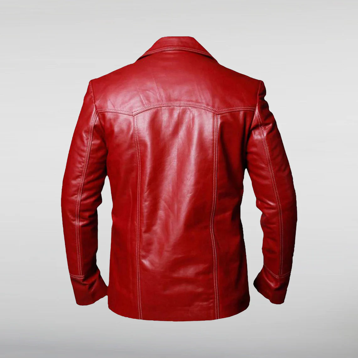 Fight Club Tyler Durden Red Leather Jacket