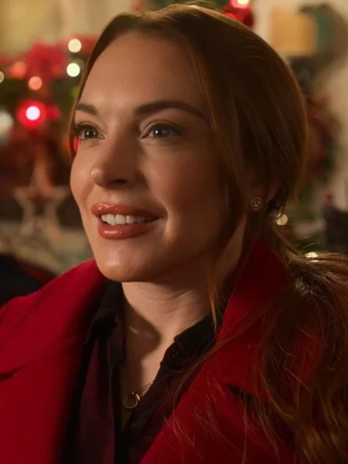 Falling for Christmas Sierra Belmont Red Coat