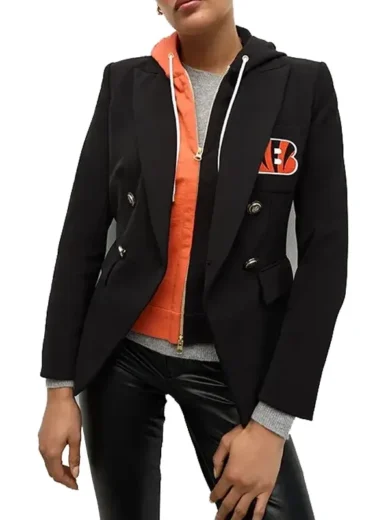NFL x Veronica Beard Cincinnati Bengals Dickey Jacket