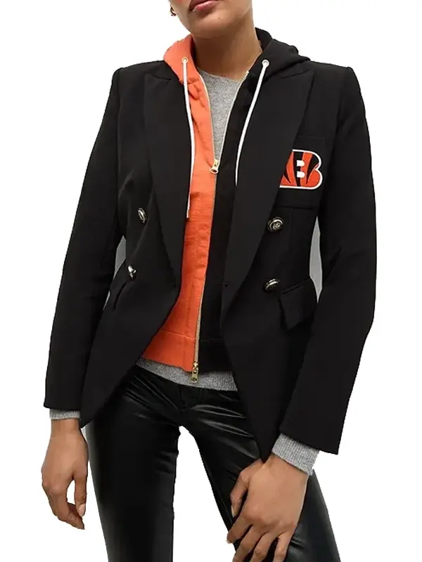 NFL x Veronica Beard Cincinnati Bengals Dickey Jacket