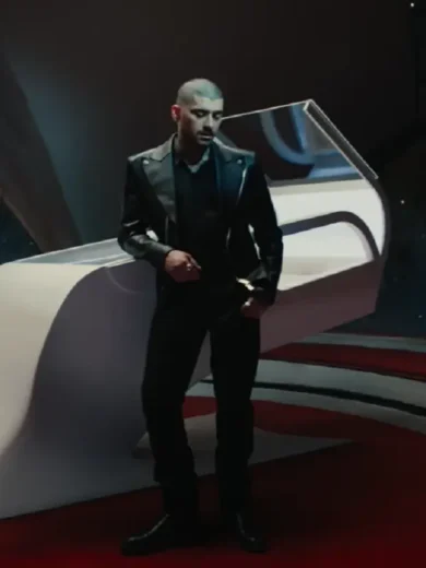 zayn malik EYES CLOSED leather jacket