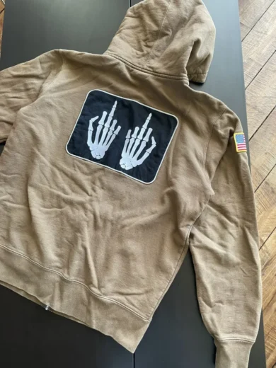 Supreme Hysteric Glamour Fuck Hand Skeleton Hoodie