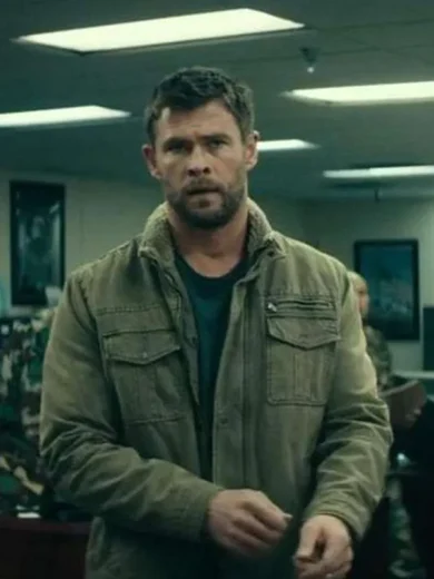Chris Hemsworth 12 Strong Green Jacket