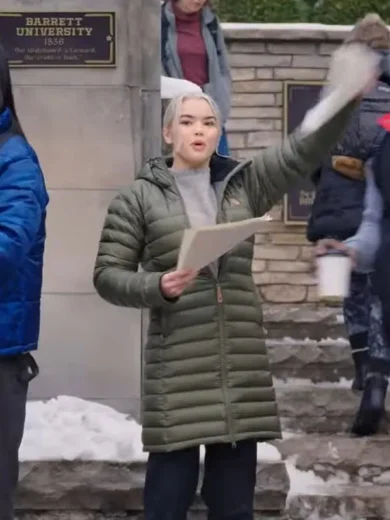 1UP 2022 Vivian Lee Green Puffer Coat