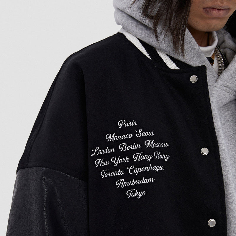 BONELESS Cities Varsity Jacket