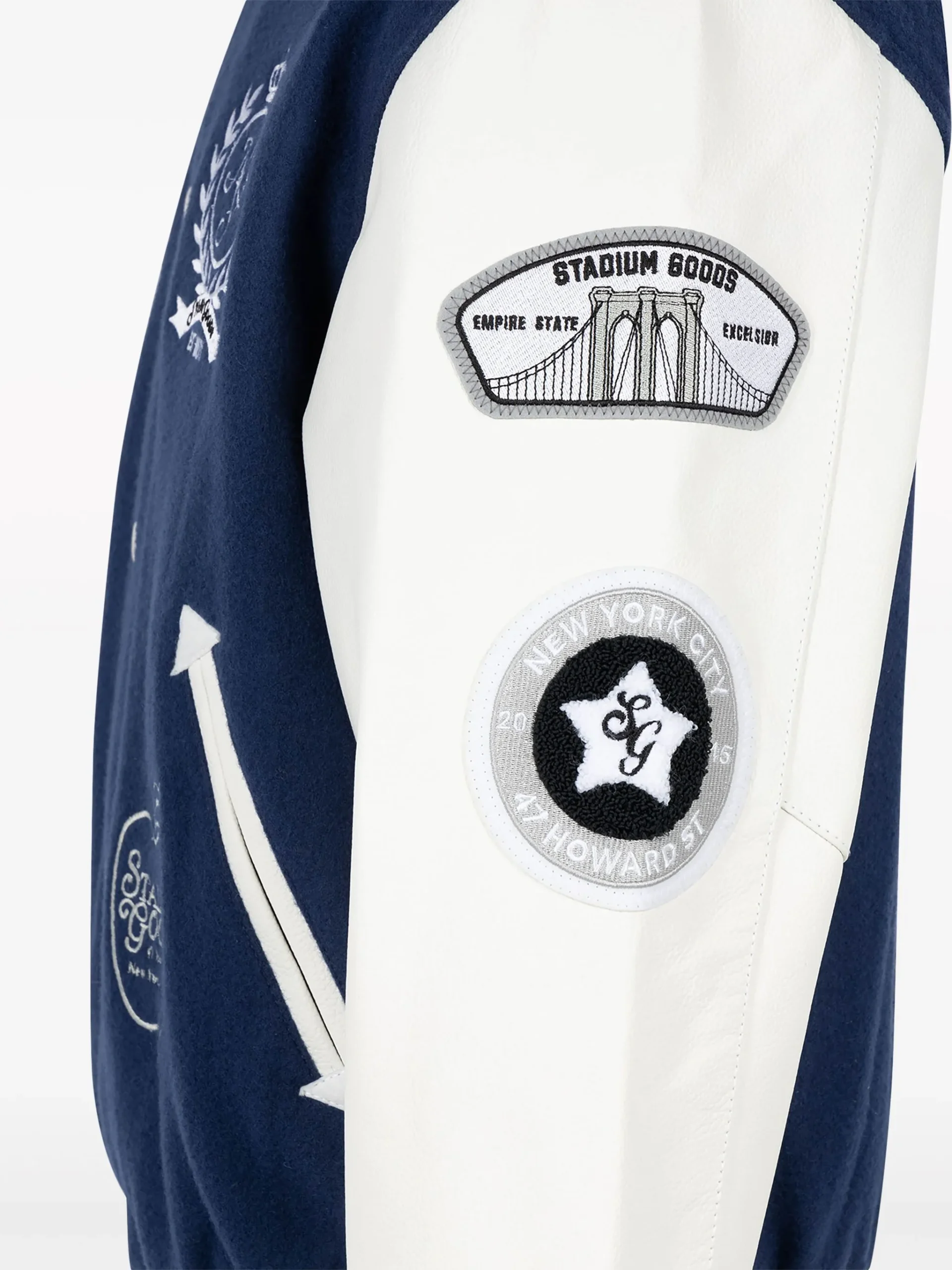 "NYC" wool varsity jacket